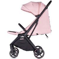 Carucior pentru copii Chipolino Diamond pink marshmallow, Cadru aluminiu, Spatar reglabil, suport picioare reglabil, Suspensii, greutate suportata 22 kg - 2