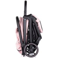 Carucior pentru copii Chipolino Diamond pink marshmallow, Cadru aluminiu, Spatar reglabil, suport picioare reglabil, Suspensii, greutate suportata 22 kg - 3