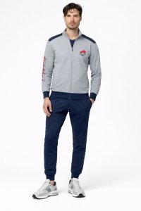 Trening pentru barbati Lotto LA1076, set cu bluza cu fermoar si pantaloni, croiala regular fit - 1