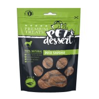 PET'S DESSERT Sausage, XS-XL, Rață, punguță recompense fără cereale câini, 80g - 2