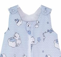 Sac de dormit copii 1 tog KidsDecor Ursuletul Martinica albastru din bumbac 70 cm - 1