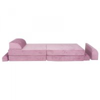 Canapea playset modular Premium Velvet spuma roz - 2