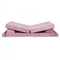 Canapea playset modular Premium Velvet spuma roz - 4