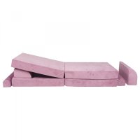 Canapea playset modular Premium Velvet spuma roz - 7