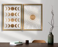 Tablou, 2 bucati NatureGrace Maro 38x53 cm - 1