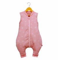 Sac de dormit cu picioruse KidsDecor 1 tog Stars in your eyes Pink 80 cm - 3