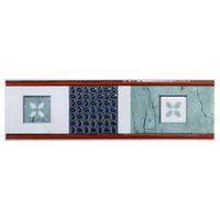 Brau ceramic decorativ Ocana Azul 8 x 25 pentru baie si bucatarie - 1