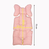 Protectie textila caruciorscaun auto Salmon Pink SeviBebe - 2