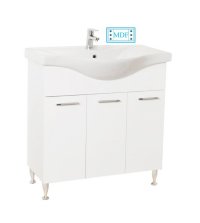 Set Baza front MDF si Lavoar seria 153, 80 cm, alb - 1