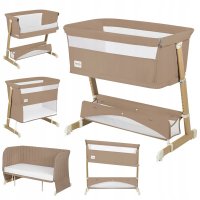 Patut co-sleeper multifunctional Lionelo Thomi Plus 5 in 1, maro - 54