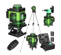 Nivela laser 4D cu 16 linii autonivelare telecomanda lumina verde Trepied - 1