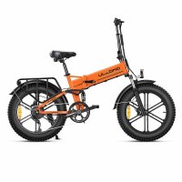 Bicicleta electrica pliabila Ulzomo Dunes 20 E-bike, 750W, 48V 16Ah, autonomie 120km, viteza maxima 25km/h, Orange, 20'' - 1