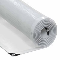 Prelata transparenta polietilena 4x8 m cu ochiuri - 1