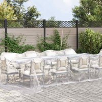 Prelata transparenta polietilena 4x8 m cu ochiuri - 2