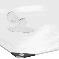 Prelata transparenta polietilena 4x8 m cu ochiuri - 4