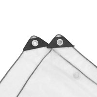 Prelata transparenta polietilena 4x8 m cu ochiuri - 6