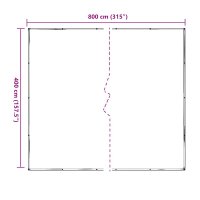 Prelata transparenta polietilena 4x8 m cu ochiuri - 10