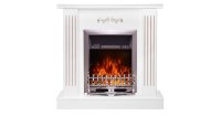 Semineu electric Smile alb & Galileo silver, Art Flame, 905x940x265 mm, 2000W - 2