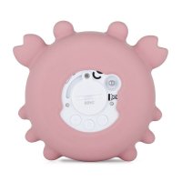 Temometru digital PetiteMars Crabul Caleb, multifunctional, ecran usor de citit, valoare precisa, silicon sigur, avertizare temperatura, 0 luni+, Roz - 2