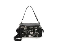 Geanta DESIGUAL neagra, WAXPA6, din piele ecologica - 1