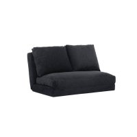 Canapea extensibila TAIDA, 2 locuri, negru, 120x68x62 cm - 1