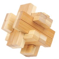 Puzzle 3D Croas Road din Bambus - 1