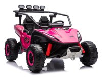 UTV electric pentru 2 copii Kinderauto Vector V2 Dune-Buggy, 220W, 12V, roti moi, scaun tapitat, echipat premium, roz - 1