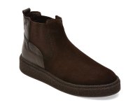 Ghete maro GRYXX 13338 din piele intoarsa - 1