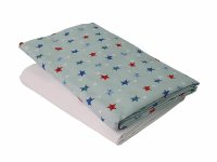 Set cearceafuri Stelute somnoroase patut bebelus 60x120 cm cu elastic din bumbac - 6