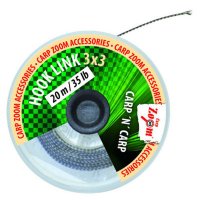 Fir Carp Zoom Hooklink 3x3, Brown, 20m (Rezistenta fir: 15 lbs) - 1