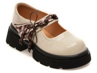 Pantofi casual GRYXX 5979 bej din piele naturala lacuita - 1