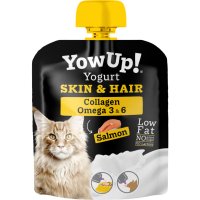 YOWUP! Yogurt Hair & Skin, Somon, recompense funcționale pisici junior & adult, piele & blană, (topping), 85g - 2