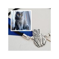 Bratara personalizata cu fotografie - Argint 925 - Snur gros, model fix - 1