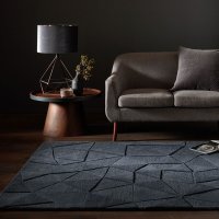 Covor rotund Shard Gri inchis 160x160 cm, Flair Rugs - 1