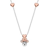 Colier Disney Minnie Mouse & Rose Hearts - Argint 925 - 1