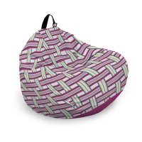 Husa fotoliu Puf Bean Bag tip Para XL fara umplutura raspberry and kiwi - 6