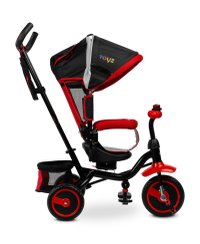 Tricicleta pentru copii Toyz Timmy Rosie cu scaun reversibil,control parental,design multifunctional,spatar reglabil,capotina pliabila,maxim 25kg - 3