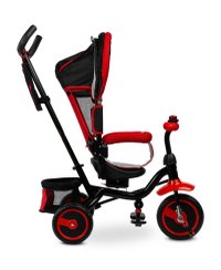 Tricicleta pentru copii Toyz Timmy Rosie cu scaun reversibil,control parental,design multifunctional,spatar reglabil,capotina pliabila,maxim 25kg - 5