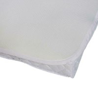 Protectie impermeabila pentru saltea 120x60 cm, cu 3 straturi, alba - 3