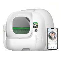 Litiera inteligenta PETKIT Purobot Max Pro 2 cu Camera si Autocuratare pentru Pisici, Recunoastere Faciala, 8L - 1