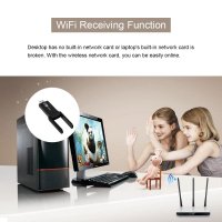 Adaptor Wireless Techstar® AC 1300 Dual-Band, 1200Mbps, USB 3.0, 2.4G/5G, Long Range, 2 Antene, Negru - 5