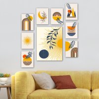 Tablou, 9 bucati 9MDF03YS Multicolor 30x40 cm - 1