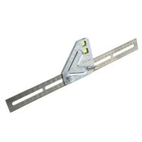Echer cu Nivela ROX Wood 153ROX0122, 350 mm - Multifunctional cu 2 Bule de Masurat Unghiuri - 1