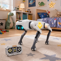 Catel robot inteligent RC cu telecomanda si aplicatie, comenzi vocale si functii AI, gri - 1