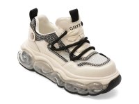 Pantofi sport GRYXX alb-negru, 5372, din material textil si piele naturala - 1