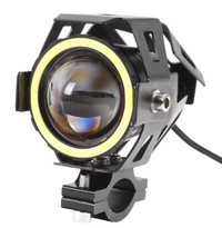 Proiector led U7 angel eyes, Moto, ATV, Off Road cu 2 faze si mod stroboscop - 1