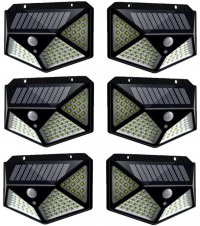 Set 6 Lampi Solare ULTRA 100 LED cu Senzor de Miscare si Lumina 3 Moduri ILUMINARE - 1