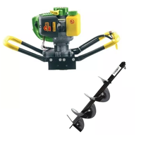 Motoburghiu de pamant PARTNERPRO PPE1500, 2 CP, cu burghiu de 100 mm - 1