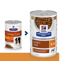 HILL'S Prescription Diet k/d Kidney Care, Pui cu Legume, dietă veterinară câini, conservă hrană umedă, afecțiuni renale HILL'S Prescription Diet k/d Kidney Care, Pui cu Legume, dietă veterinară câini, conservă hrană umedă, sistem renal, (în sos), 354g - 11