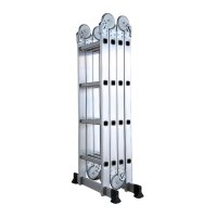 Scara multifunctionala MESTERINO TOOLS MTJL202-4X4 din aluminiu, 4.67 metri, 150 kg - 1